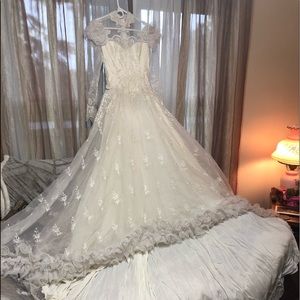 Wedding gown from David’s Bridal